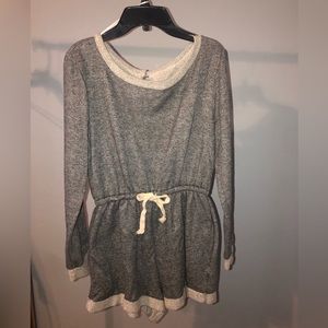 Cozy Grey Romper Small